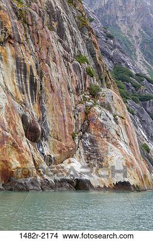 Rock formations on a coast, Endicott Arm, Alaska, USA View Large Photo Image Picture - Rock formations on a coast, Endicott Arm, Alaska, USA. Fotosearch