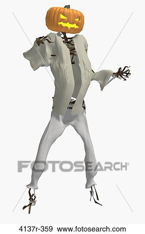 Scary pumpkin man wearing a shirt and pants View Large Photo Image Stock Photo - Scary pumpkin man wearing a shirt and pants. Fotosearch