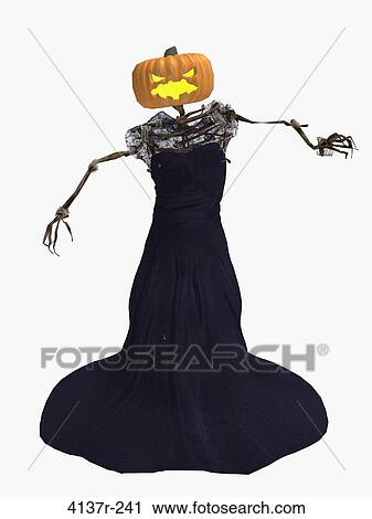 Scary pumpkin woman wearing a dress View Large Photo Image Stock Image - Scary pumpkin woman wearing a dress. Fotosearch