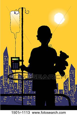 Silhouette of boy standing in hospital window, illustration View Large Photo Image Stock Image - Silhouette of boy standing in hospital window, illustration. Fotosearch