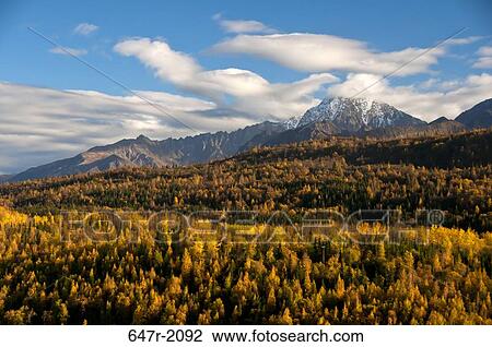 USA, Alaska, Autumn landscape as seen from Glenn Highway View Large Photo Image Stock Image - USA, Alaska, Autumn landscape as seen from Glenn Highway. Fotosearch