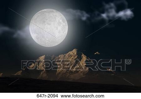 USA, Alaska, Wrangell – St. Elias National Park and Preserve, View of Mount Drum at full moon View Large Photo Image Picture - USA, Alaska, Wrangell – St. Elias National Park and Preserve, View of Mount Drum at full moon. Fotosearch