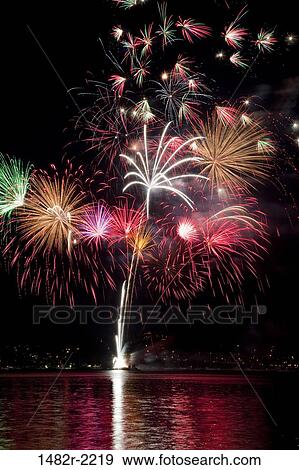 USA, Washington State, Poulsbo, Fourth of July Fireworks View Large Photo Image Stock Photo - USA, Washington State, Poulsbo, Fourth of July Fireworks. Fotosearch