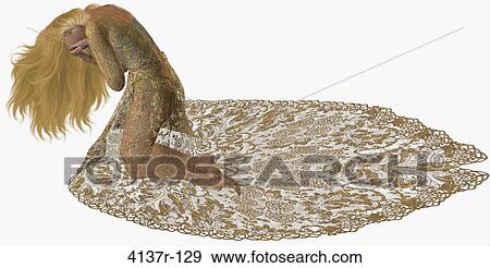 Woman dressed in a gown crying View Large Photo Image Stock Photo - Woman dressed in a gown crying. Fotosearch