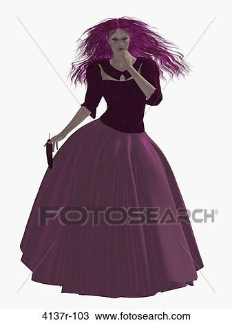 Woman dressed in a gown holding a feather View Large Photo Image Stock Image - Woman dressed in a gown holding a feather. Fotosearch