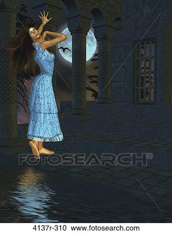 Woman standing next to ruins by the water View Large Photo Image Stock Image - Woman standing next to ruins by the water. Fotosearch
