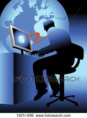 World Wide Commerce 1 2006 Linda Braucht (20th C. American) Computer Graphics View Large Photo Image Stock Photograph - World Wide Commerce 1 2006 Linda Braucht (20th C. American) Computer Graphics. Fotosearch