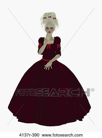 Young girl dressed in a ball gown with bows on a white background View Large Photo Image Stock Image - Young girl dressed in a ball gown with bows on a white background. Fotosearch