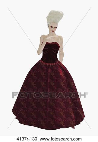 Young lady dressed in a gown View Large Photo Image Stock Image - Young lady dressed in a gown. Fotosearch