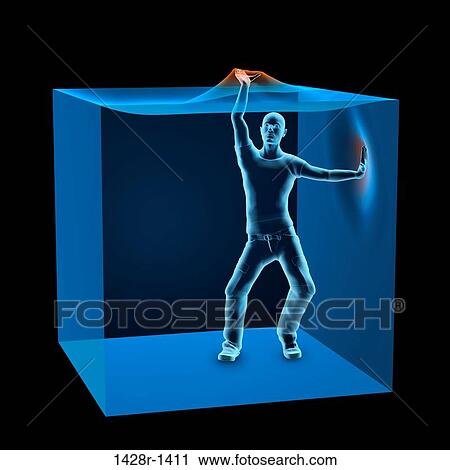 3D Computer Illustration of man trapped inside blue transparent cube View Large Photo Image Stock Image - 3D Computer Illustration of man trapped inside blue transparent cube. Fotosearch