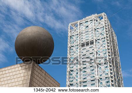 Spain, Barcelona, La Barceloneta, Olympic Harbour, Hotel Arts View Large Photo Image Stock Image - Spain, Barcelona, La Barceloneta, Olympic Harbour, Hotel Arts. Fotosearch