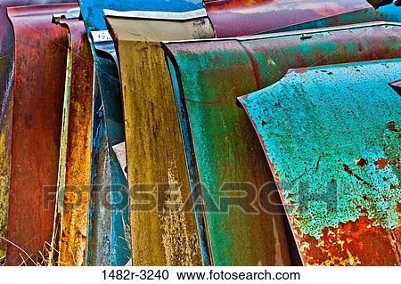 Stacked Car Hoods in Wrecking Yard View Large Photo Image Stock Image - Stacked Car Hoods in Wrecking Yard. Fotosearch