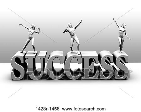Success Three Statues on top of Success Block Letters in White-Grey monochrome View Large Photo Image Stock Photograph - Success Three Statues on top of Success Block Letters in White-Grey monochrome. Fotosearch