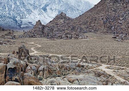 USA, California, Back road in Alabama Hills, near Lone Pine View Large Photo Image Stock Photo - USA, California, Back road in Alabama Hills, near Lone Pine. Fotosearch