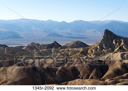 Stock Image - USA, California, Death Valley National Park, Zabriskie Point. Fotosearch