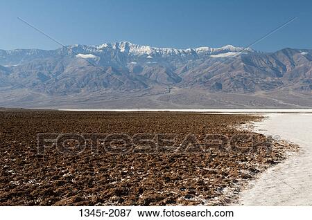 Stock Photo - USA, California, Death Valley NP, Badwater Basin. Fotosearch