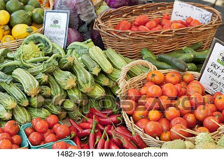 USA, California, La Jolla Farmer's Market, Organic vegetables View Large Photo Image Stock Image - USA, California, La Jolla Farmer's Market, Organic vegetables. Fotosearch