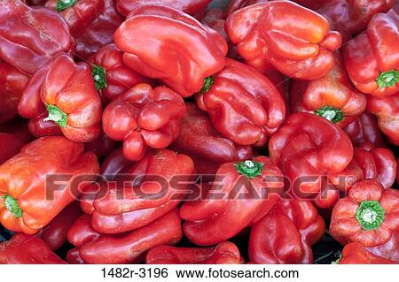 USA, California, La Jolla Farmer's Market, Red Bell Peppers View Large Photo Image Stock Photograph - USA, California, La Jolla Farmer's Market, Red Bell Peppers. Fotosearch