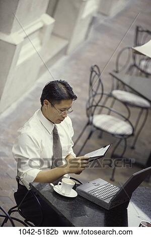 Stock Image - computer, business, businessman, Computers businessman. Fotosearch