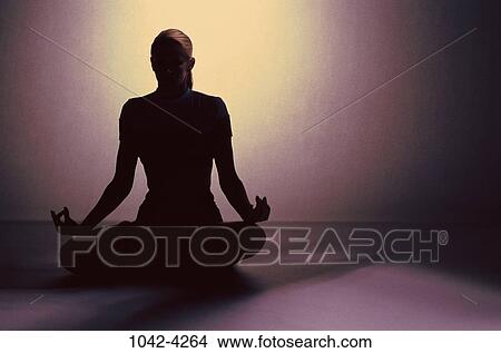 dark, people, woman, meditation, shadow, healthy, silhouette View Large Photo Image Picture - dark, people, woman, meditation, shadow, healthy, silhouette. Fotosearch