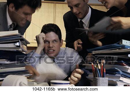 Stock Image - group, business, businesspeople, Business scenes indoors. Fotosearch