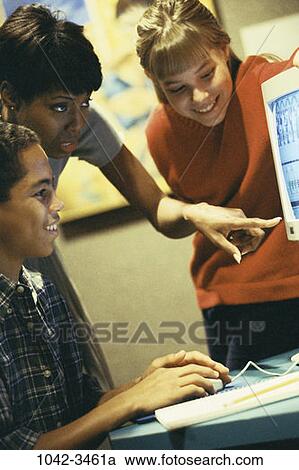 group, multiethnic, people, smiling, teacher, technology, computer View Large Photo Image Stock Image - group, multiethnic, people, smiling, teacher, technology, computer. Fotosearch