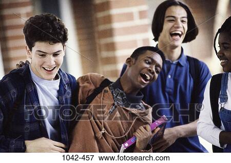 group, multiethnic, people, smiling, school, laughing View Large Photo Image Stock Photo - group, multiethnic, people, smiling, school, laughing. Fotosearch