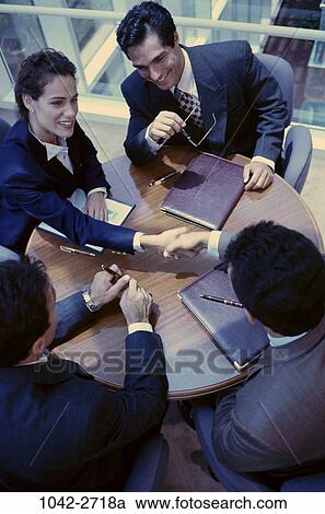 Stock Image - groups, choices, Hispanic, business, concepts, Middle-aged, future. Fotosearch