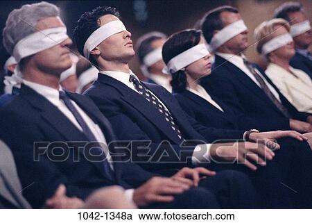 meeting, blindfold, business, concepts, conformity, frightened, business humor View Large Photo Image Stock Image - meeting, blindfold, business, concepts, conformity, frightened, business humor. Fotosearch