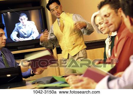 meeting, group, multiethnic, blur, computer, laptop View Large Photo Image Stock Image - meeting, group, multiethnic, blur, computer, laptop. Fotosearch