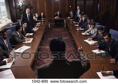 Stock Photography - meeting, group, multiethnic, discussion, gesturing, business. Fotosearch