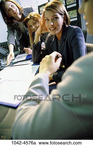 meeting, group, women, talking, discussion, conversation, conference View Large Photo Image Stock Image - meeting, group, women, talking, discussion, conversation, conference. Fotosearch