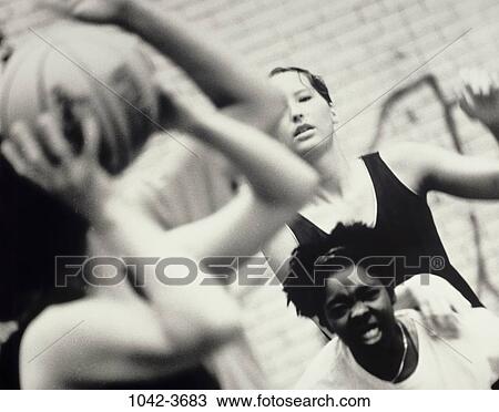 multiethnic, playing, ball, sports, teamwork, competition, basketball View Large Photo Image Stock Image - multiethnic, playing, ball, sports, teamwork, competition, basketball. Fotosearch