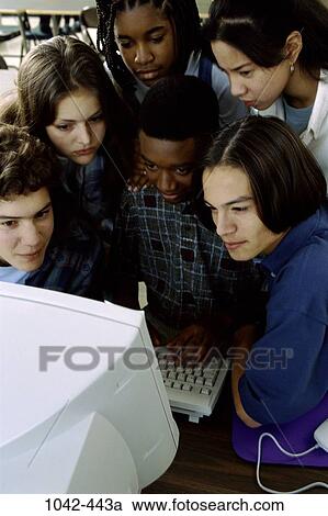 multiethnic, school, computer, classroom, curious, diversity, computers View Large Photo Image Stock Image - multiethnic, school, computer, classroom, curious, diversity, computers. Fotosearch