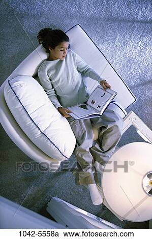 overhead, people, chair, reading, book, studying, girl View Large Photo Image Stock Image - overhead, people, chair, reading, book, studying, girl. Fotosearch