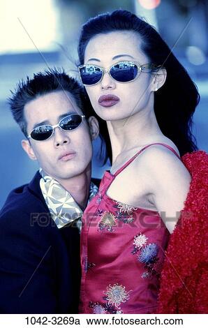 people, Asian, sunglasses, dress, lips, couples outdoors, nightlife View Large Photo Image Stock Image - people, Asian, sunglasses, dress, lips, couples outdoors, nightlife. Fotosearch
