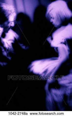 Stock Image - people, blur, couple, dancing, motion, dance, chaotic. Fotosearch
