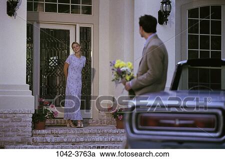 people, couple, flowers, outdoors, romantic, date View Large Photo Image Stock Image - people, couple, flowers, outdoors, romantic, date. Fotosearch