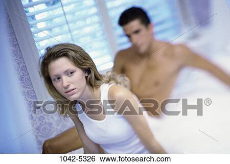 people, couple, surprise, brunette, bedroom, pajamas View Large Photo Image Stock Photograph - people, couple, surprise, brunette, bedroom, pajamas. Fotosearch