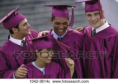 Stock Image - people, education, graduation, graduate, Ceremony graduation. Fotosearch