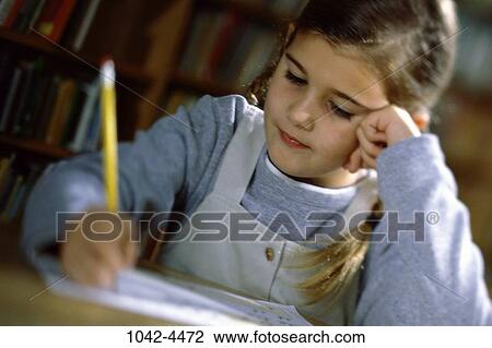 people, Hispanic, school, homework, studying, library, girl View Large Photo Image Stock Image - people, Hispanic, school, homework, studying, library, girl. Fotosearch