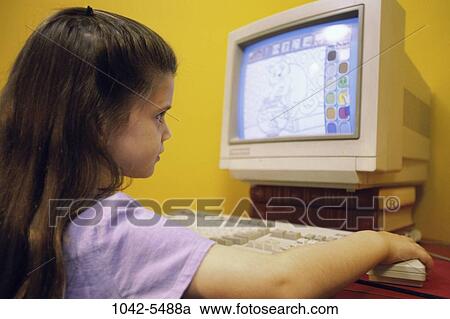 people, home, keyboard, monitor, profile, playing View Large Photo Image Stock Image - people, home, keyboard, monitor, profile, playing. Fotosearch