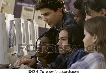 Stock Image - people, school, education, secondary, Education secondary. Fotosearch
