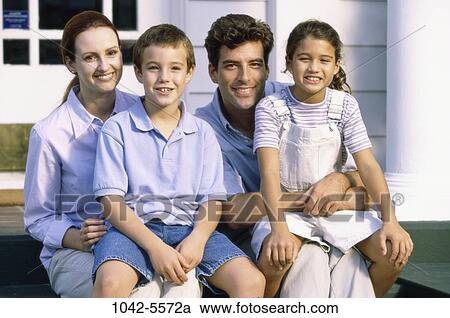 people, smiling, outdoors, smile, family, posing View Large Photo Image Stock Image - people, smiling, outdoors, smile, family, posing. Fotosearch