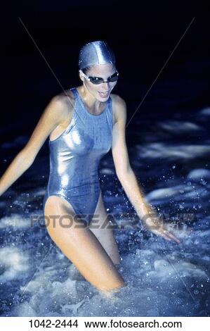 people, swim, woman, swimming, beach, sports, goggles View Large Photo Image Picture - people, swim, woman, swimming, beach, sports, goggles. Fotosearch