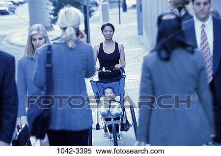 people, walking, Asian, mother, blue, baby View Large Photo Image Stock Photography - people, walking, Asian, mother, blue, baby. Fotosearch