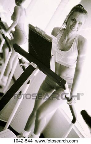 people, woman, smiling, healthy, equipment, health, sports View Large Photo Image Picture - people, woman, smiling, healthy, equipment, health, sports. Fotosearch