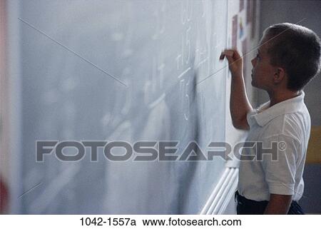 school, classroom, boy, education, blackboard, math, student View Large Photo Image Stock Image - school, classroom, boy, education, blackboard, math, student. Fotosearch