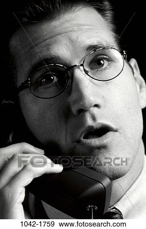 telephone, talking, eyeglasses, phone, business, businessman View Large Photo Image Stock Photo - telephone, talking, eyeglasses, phone, business, businessman. Fotosearch