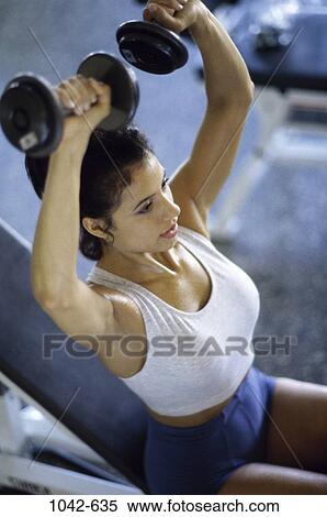 woman, health, sports, strength, exercise, lifting, weights View Large Photo Image Stock Photography - woman, health, sports, strength, exercise, lifting, weights. Fotosearch